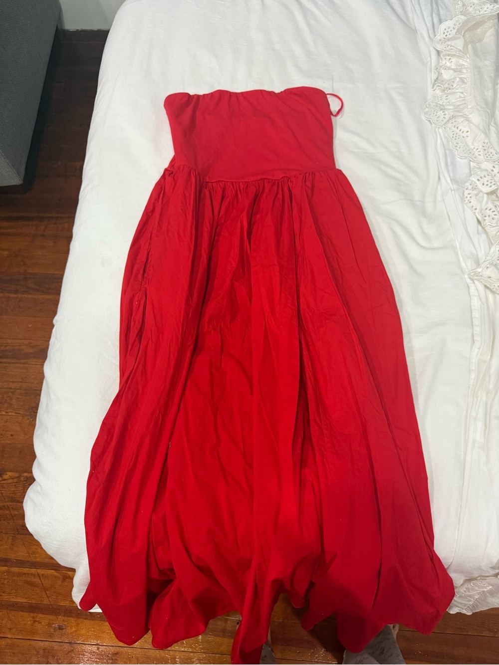J Crew Strapless Red Dress